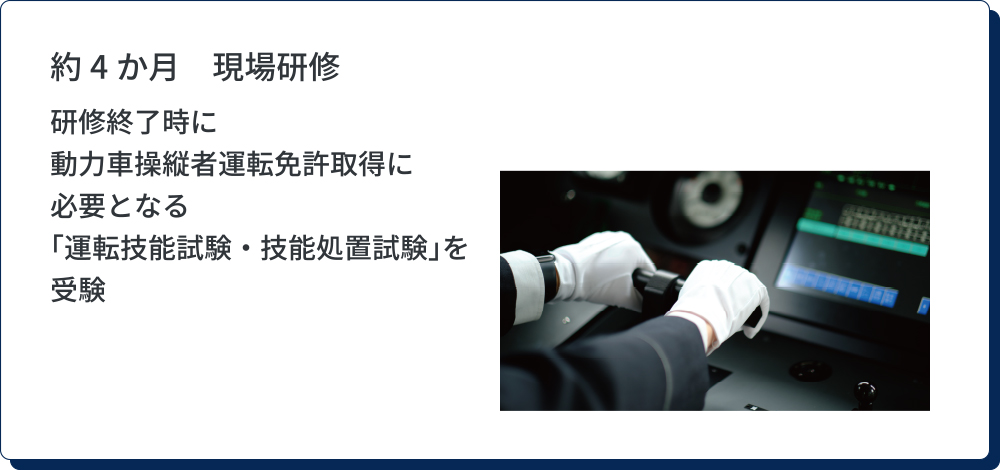 約4か月　現場研修